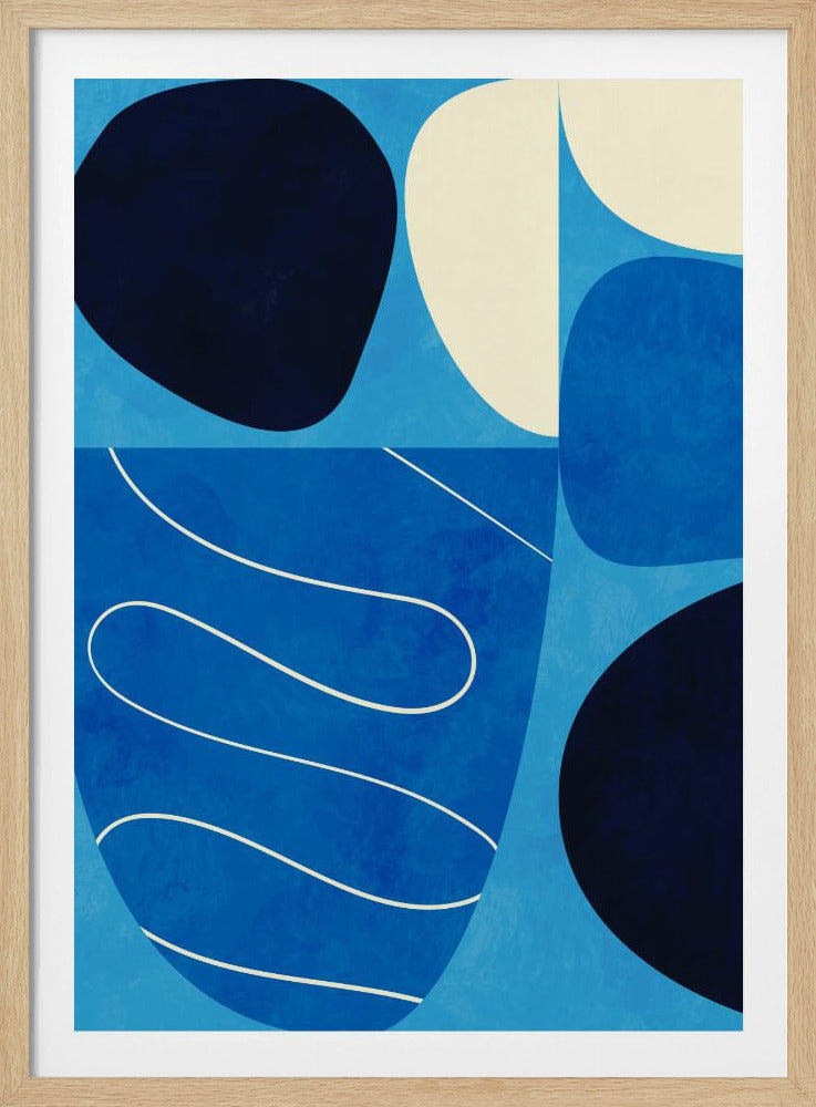 Shapes Play3 1blue | Poster