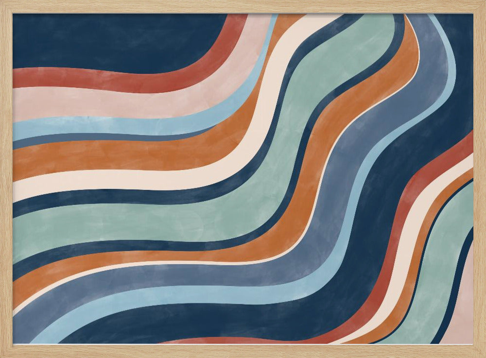 Multicolored Lines Creates A Dynamic | Poster