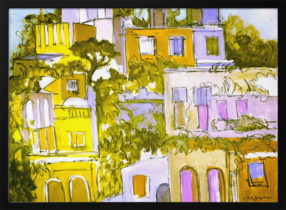 Vibrant Rooftops | Poster