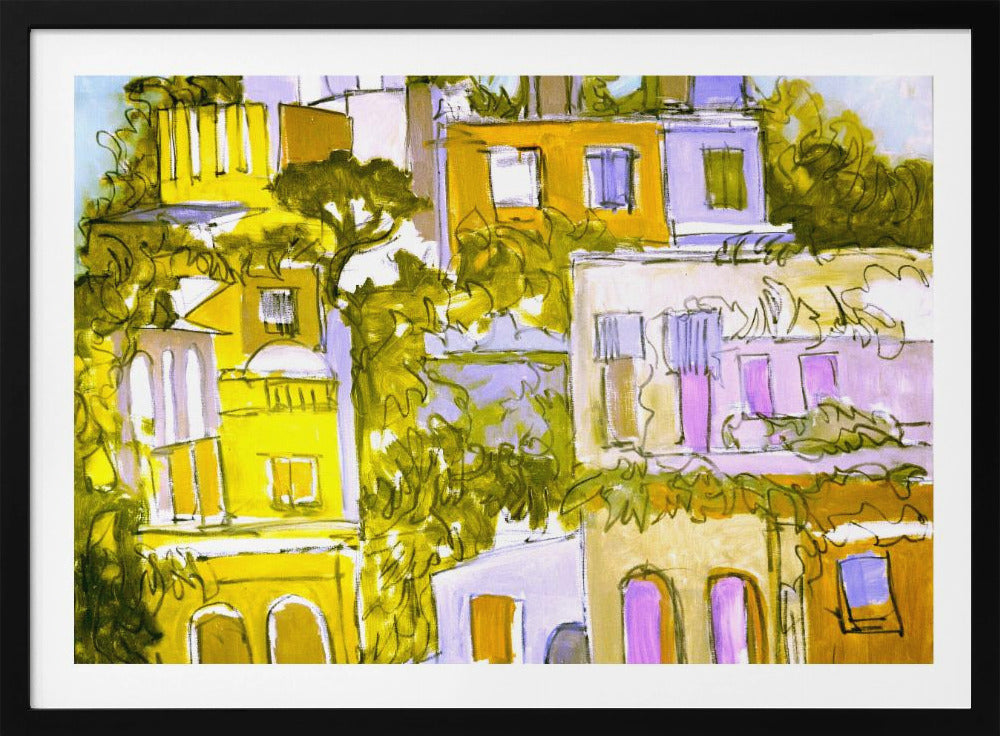 Vibrant Rooftops | Poster