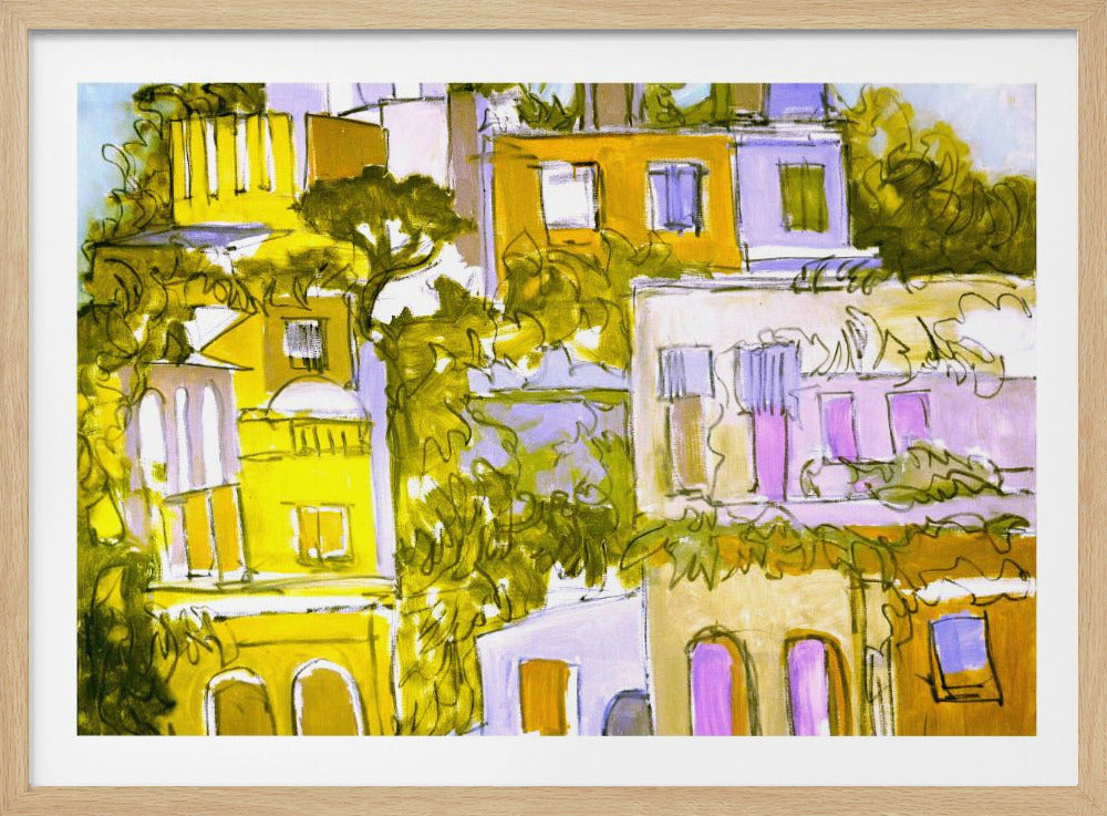 Vibrant Rooftops | Poster