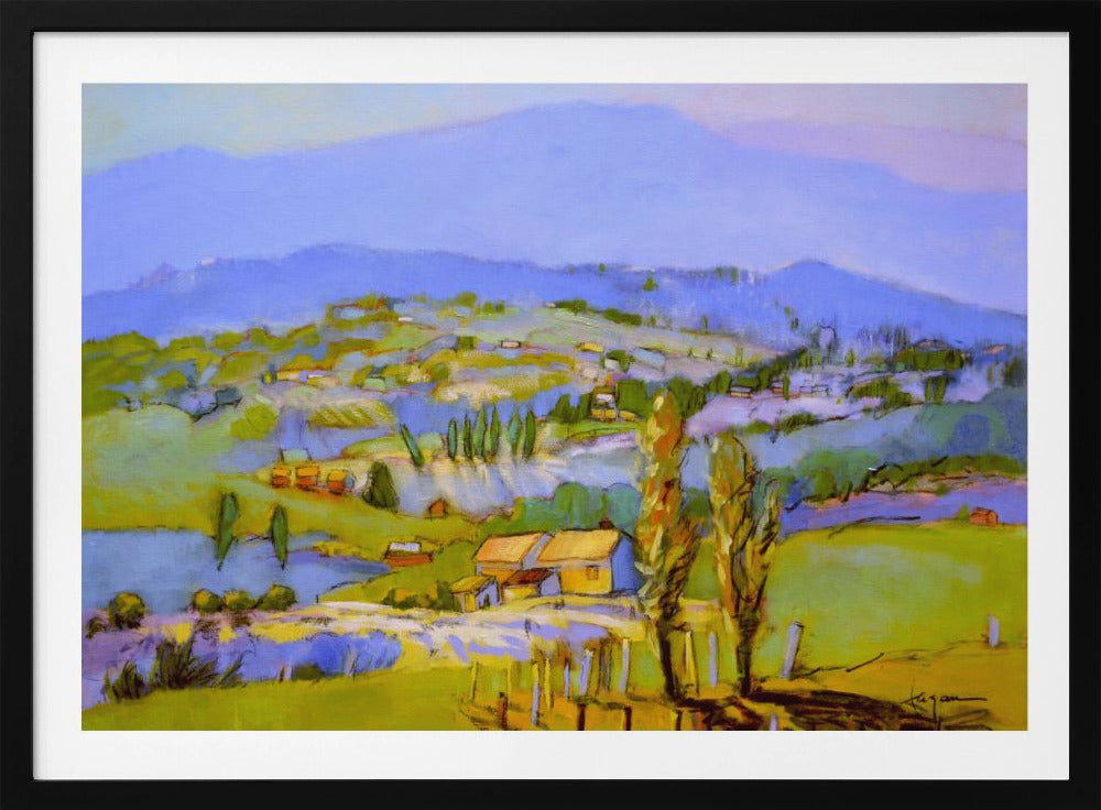 Golden Valleyscape | Poster