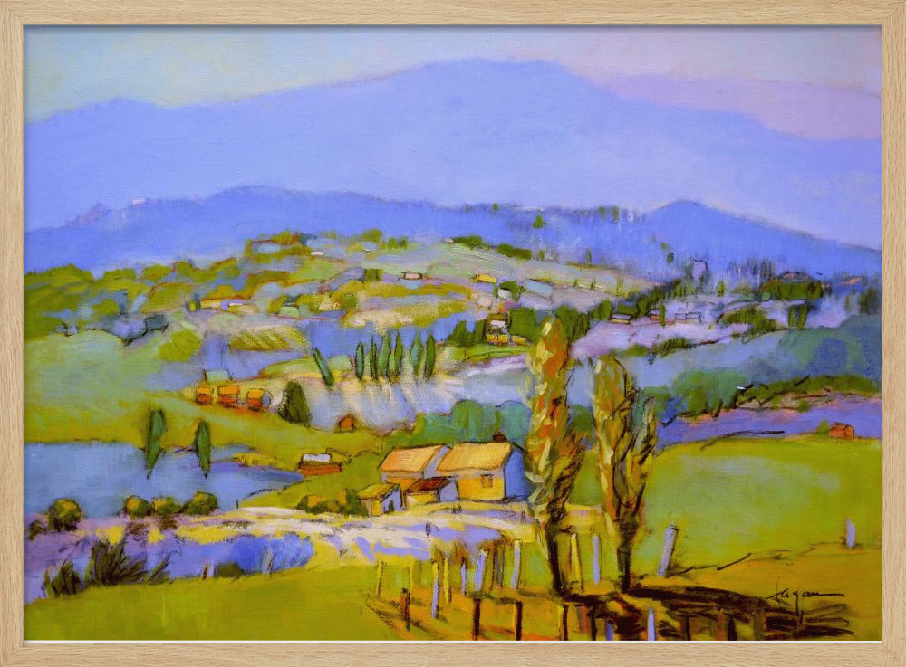 Golden Valleyscape | Poster