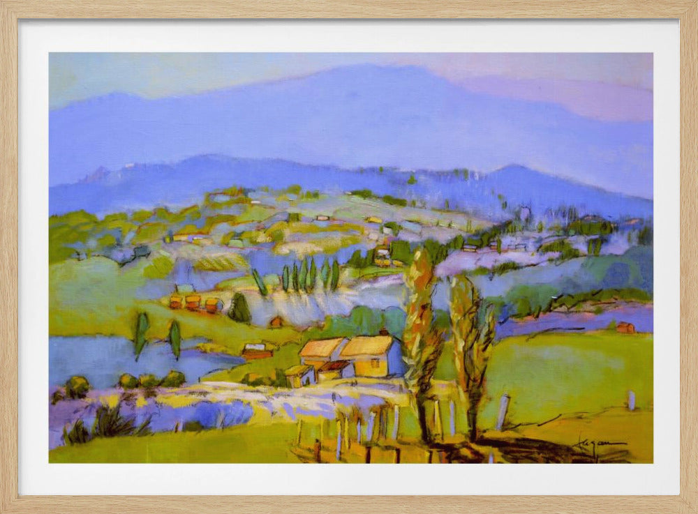 Golden Valleyscape | Poster