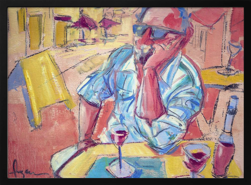 Contemplative Cafe Moment | Poster