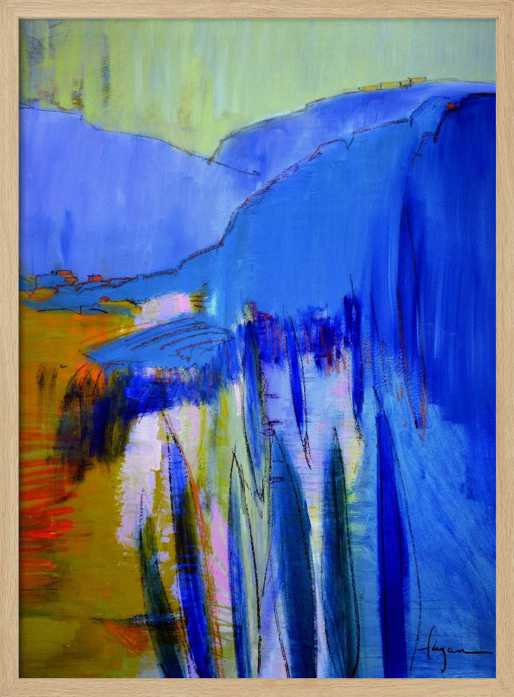 Blue Cascade Dreams | Poster