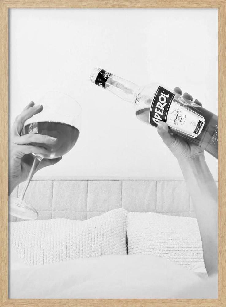 Aperol In Bed Close | Poster