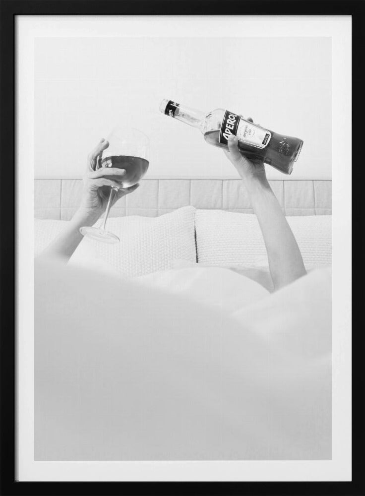 Aperol In Bed B&w | Poster