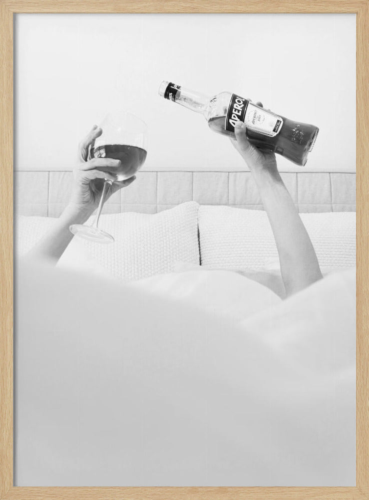 Aperol In Bed B&w | Poster