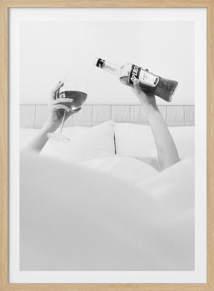 Aperol In Bed B&w | Poster