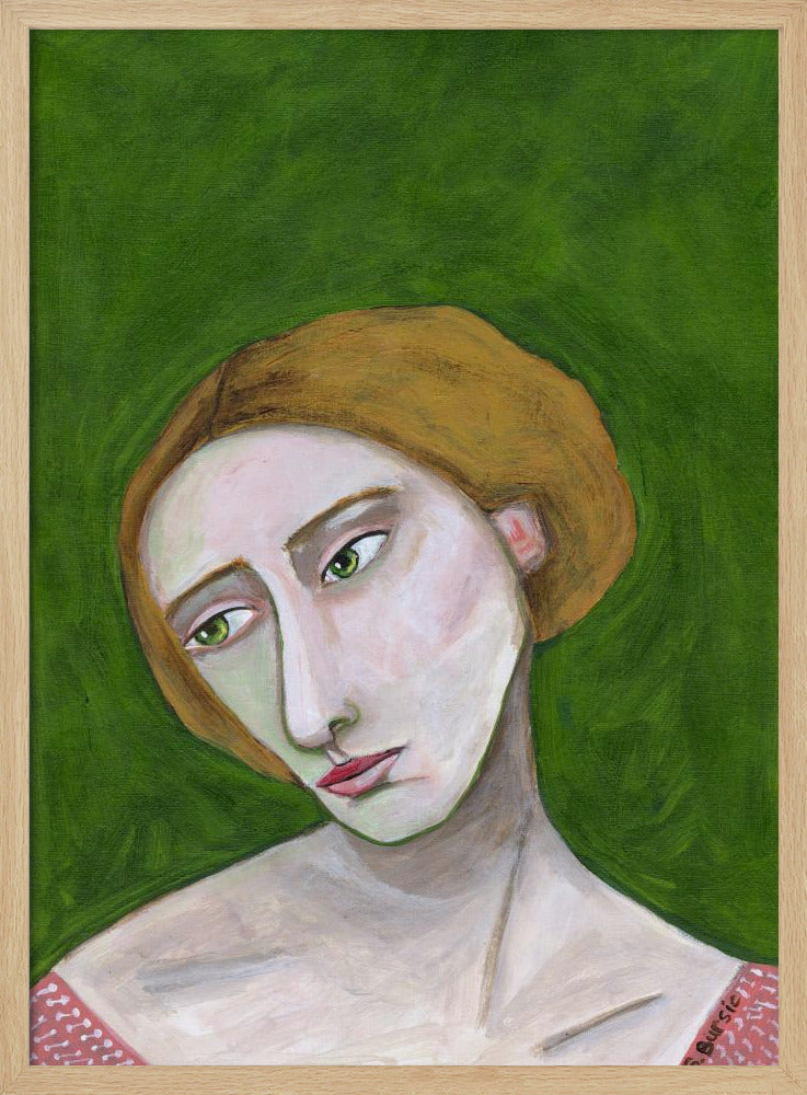 Lady looking down | Poster