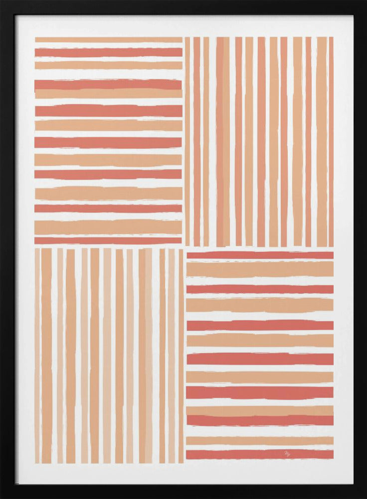 Vertical And Horizontal Stripes | Poster