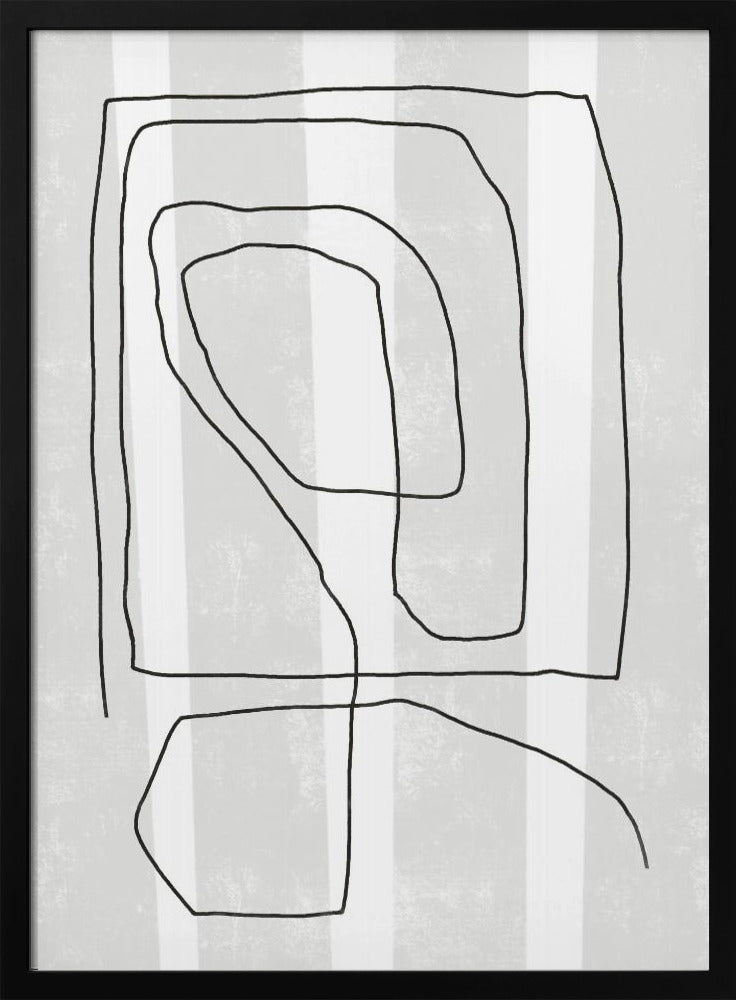 Irregular Black Lines | Poster