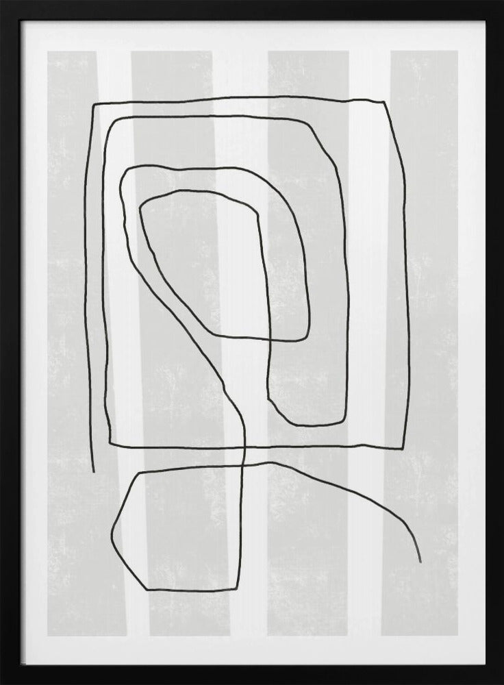 Irregular Black Lines | Poster