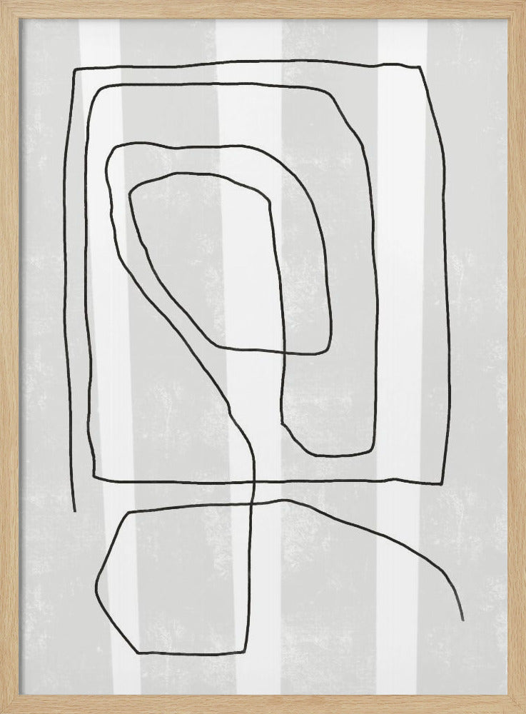 Irregular Black Lines | Poster