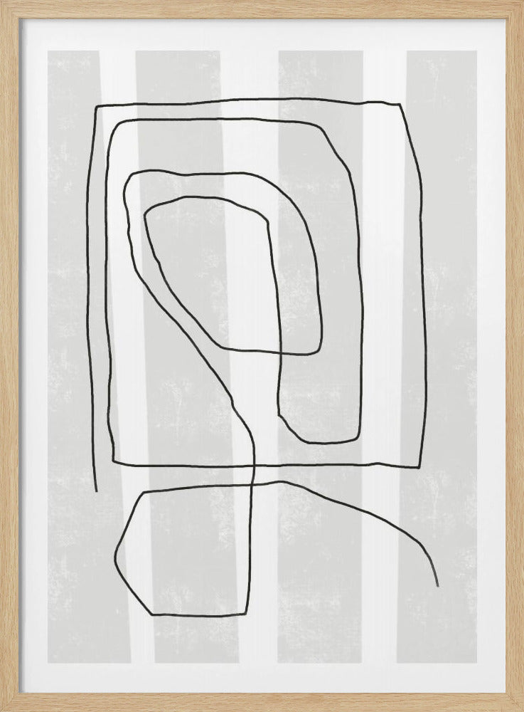 Irregular Black Lines | Poster