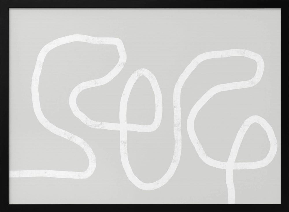 Intertwined White Lines | Poster