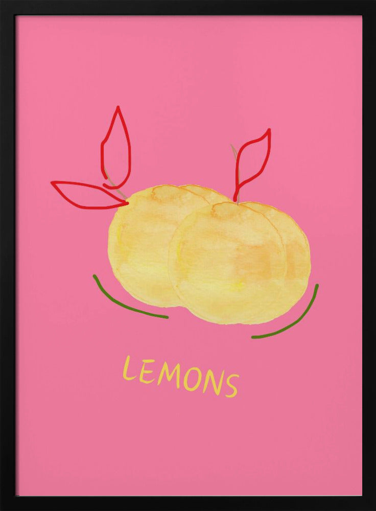 Lemons in Pink | Poster