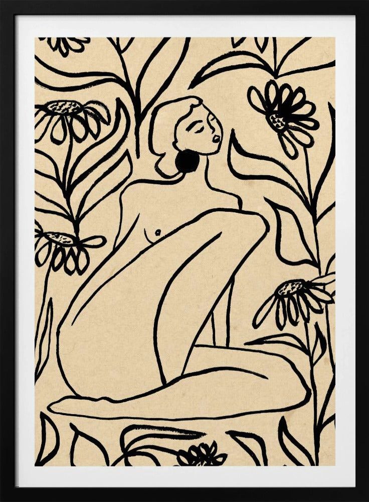 Girl In Sunflower Field | Poster