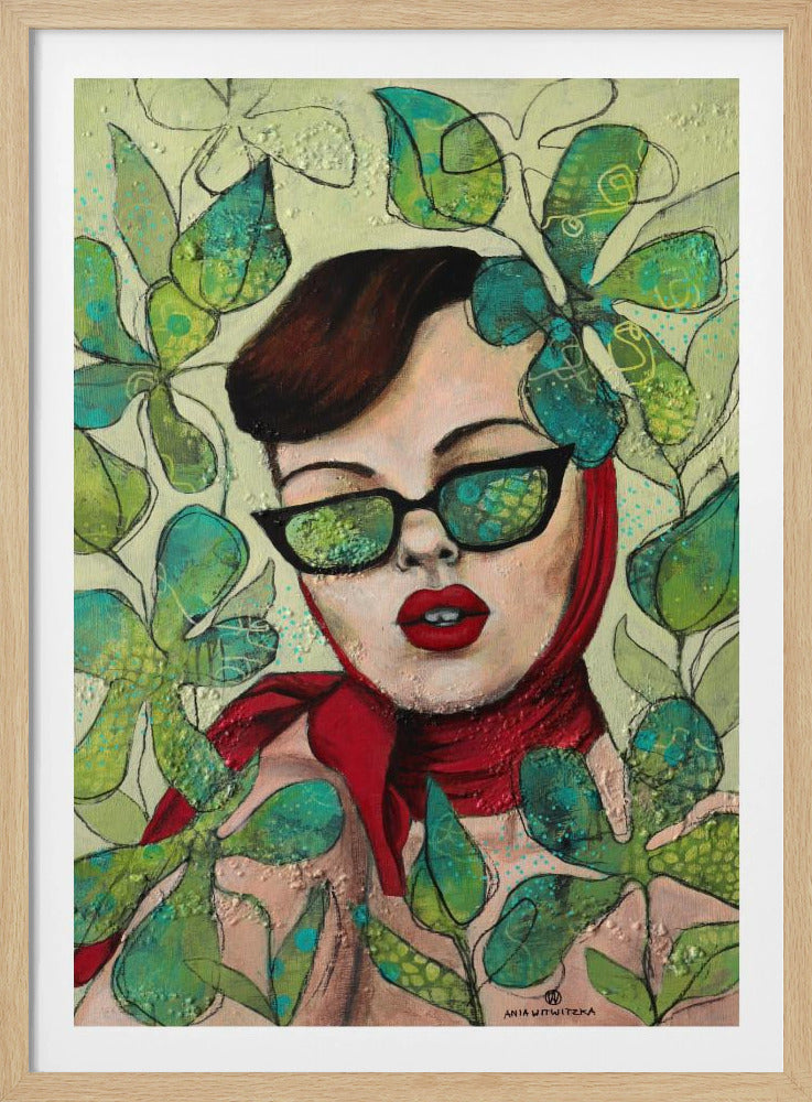 Retro lady 4 | Poster