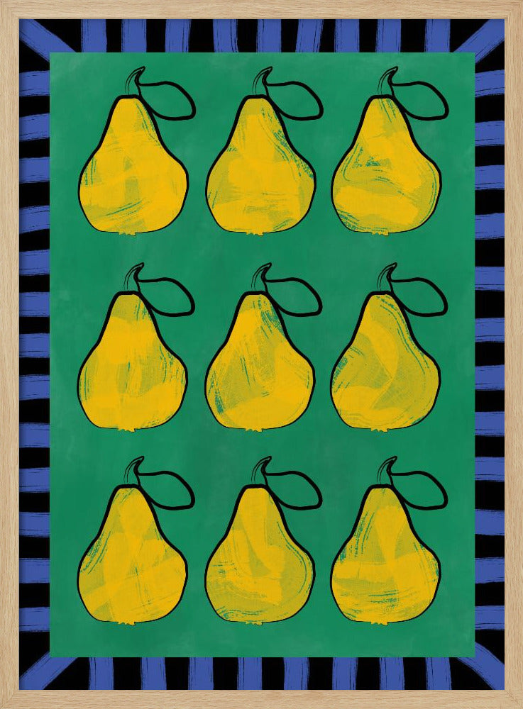Pear Grid Harmony | Poster