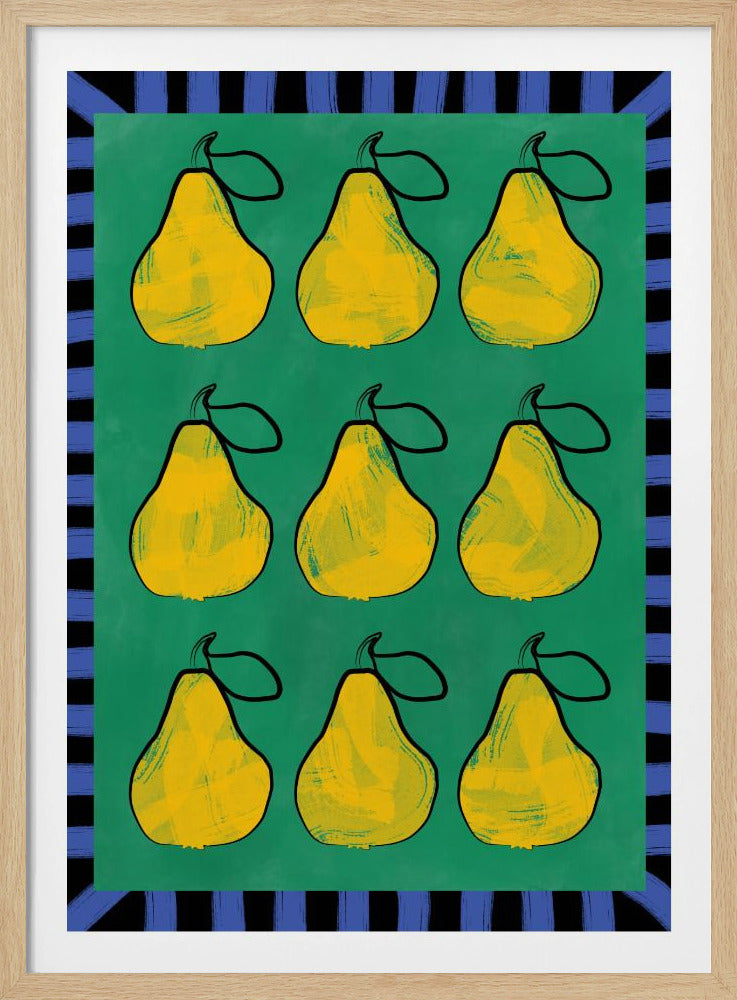 Pear Grid Harmony | Poster