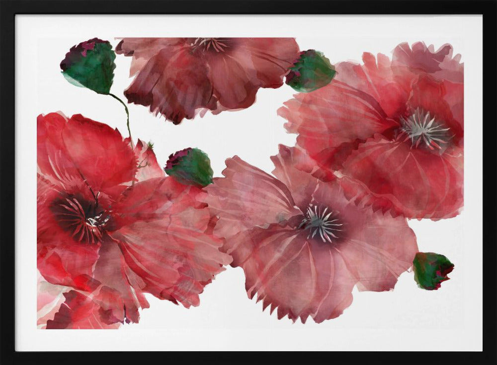 Big Red Flowers 1 | Poster