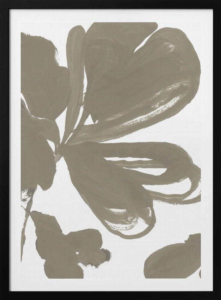 Giant Taupe Floral 1 | Poster