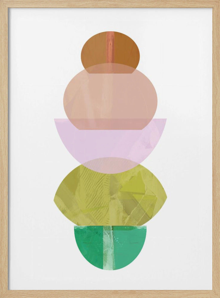 Coloured Shapes Stack 2 | Poster