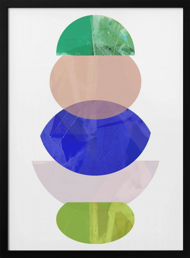Coloured Shapes Stack 1 | Poster