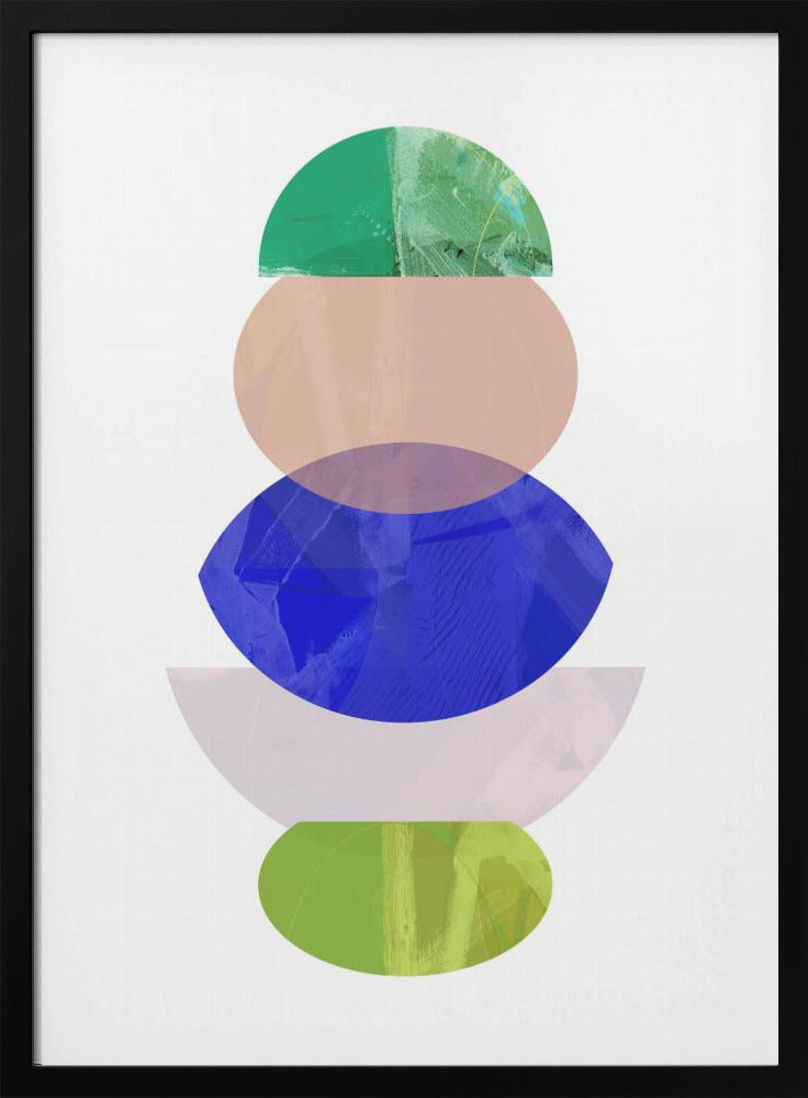 Coloured Shapes Stack 1 | Poster
