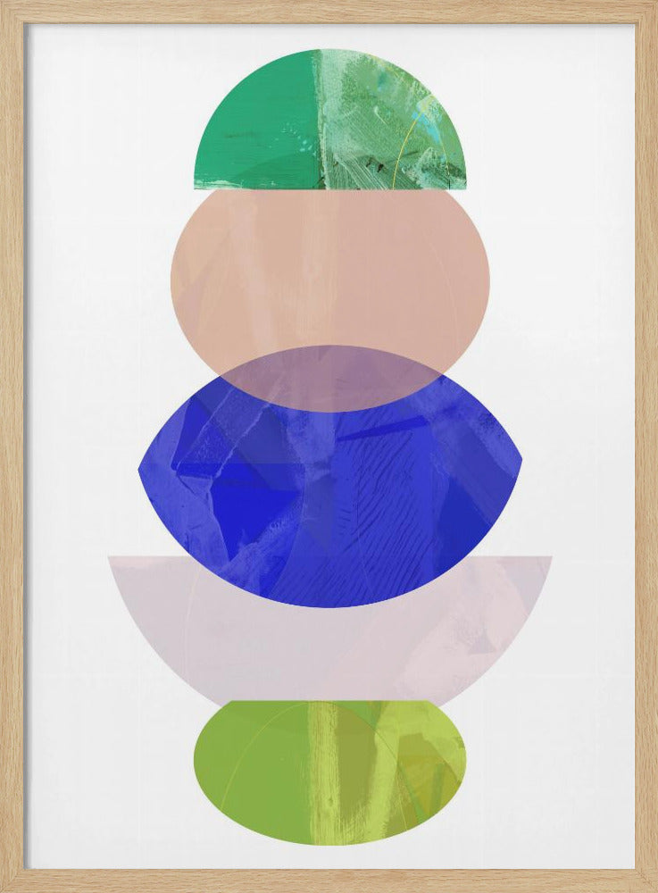 Coloured Shapes Stack 1 | Poster