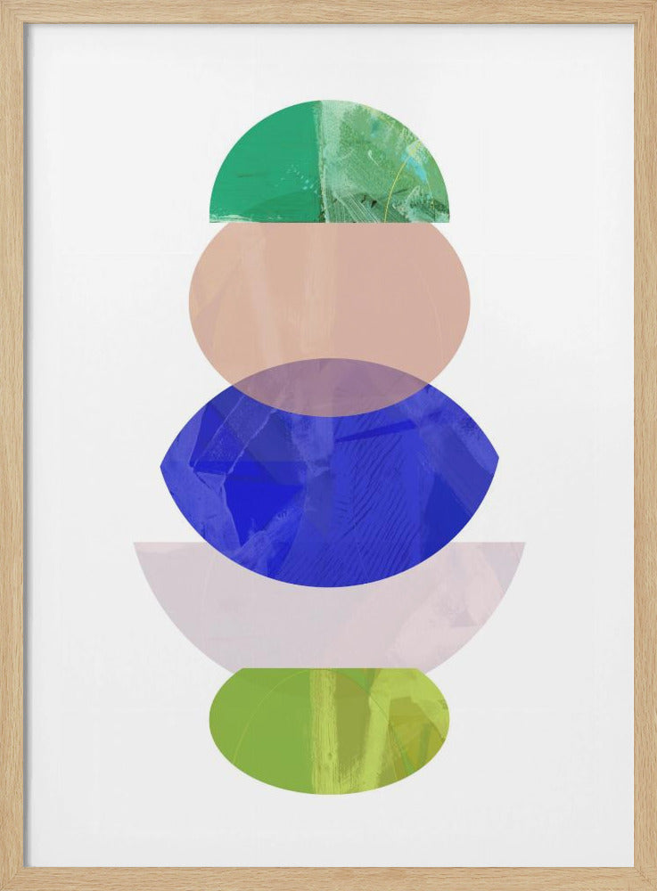 Coloured Shapes Stack 1 | Poster