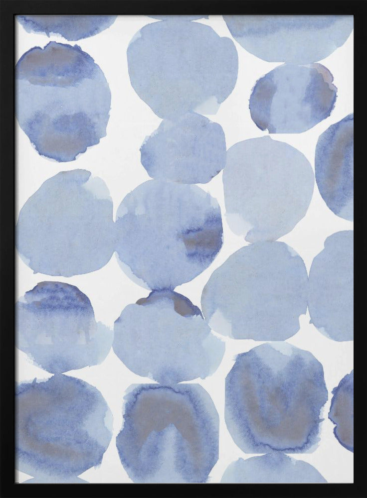 Blue Violet Gris Watercolour 1 | Poster