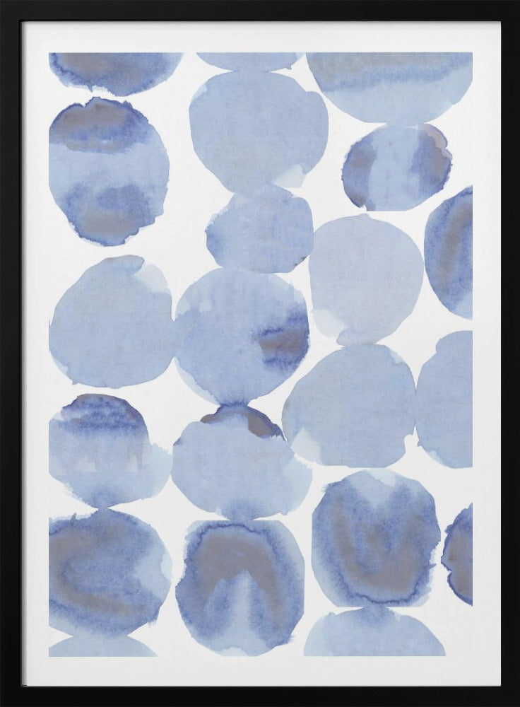 Blue Violet Gris Watercolour 1 | Poster