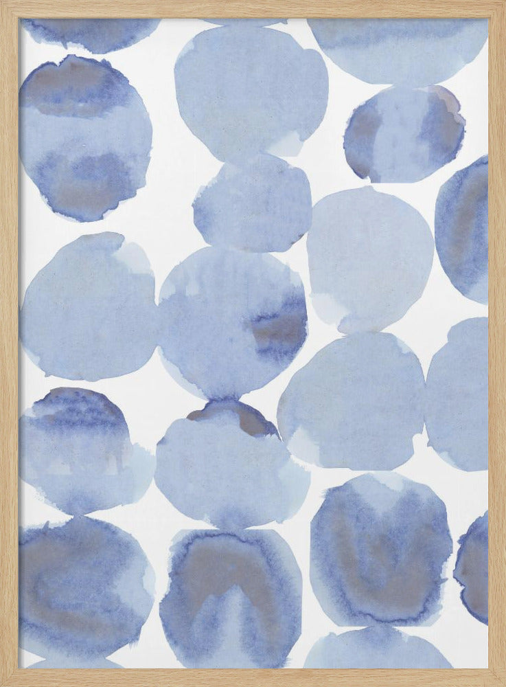 Blue Violet Gris Watercolour 1 | Poster