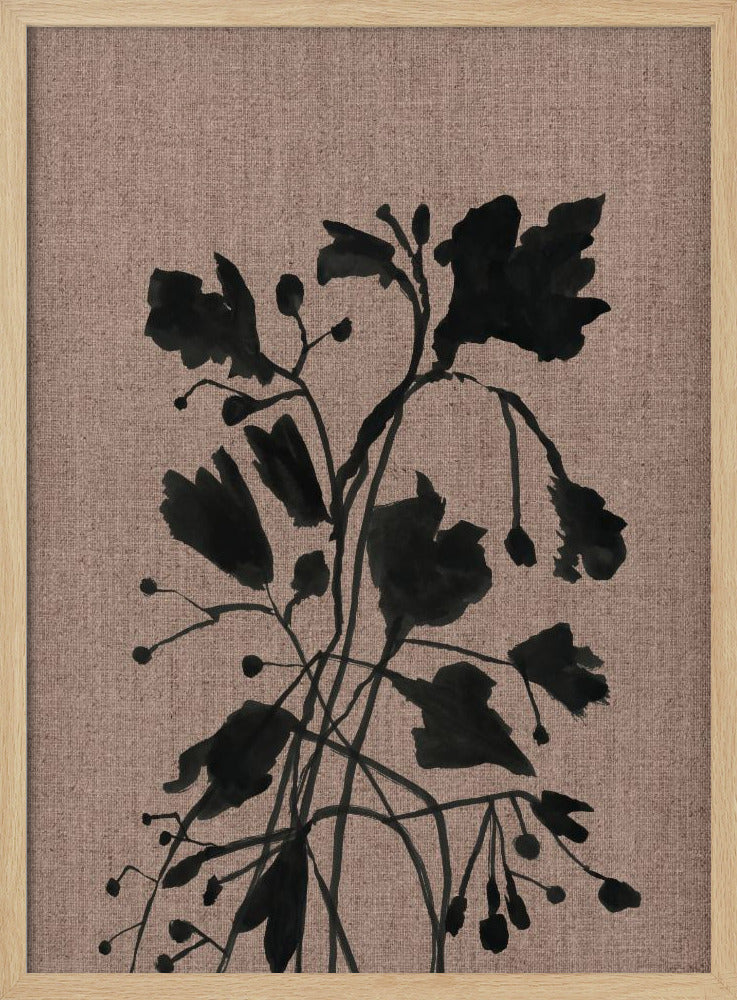 Black Floral II | Poster