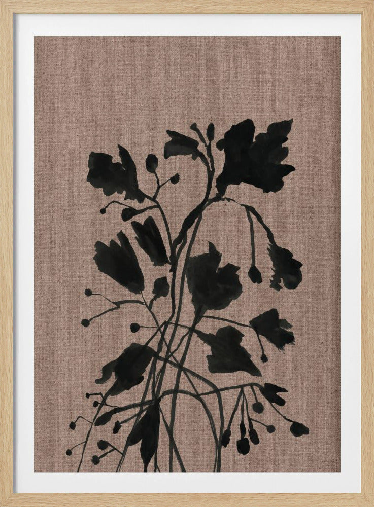 Black Floral II | Poster