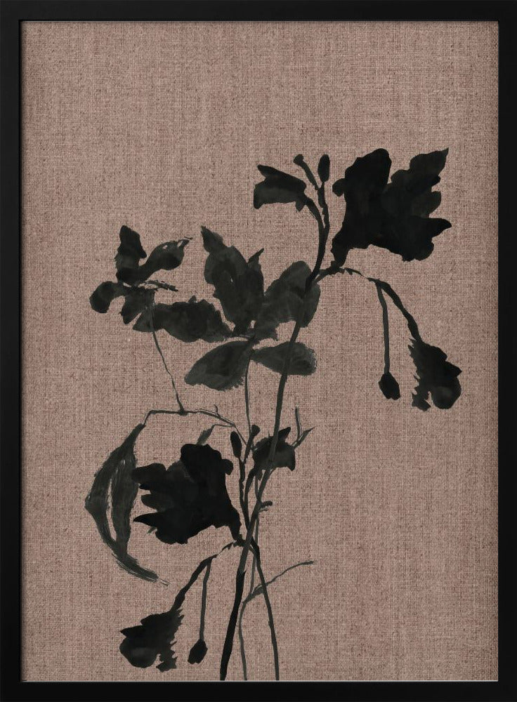 Black Floral 3 | Poster