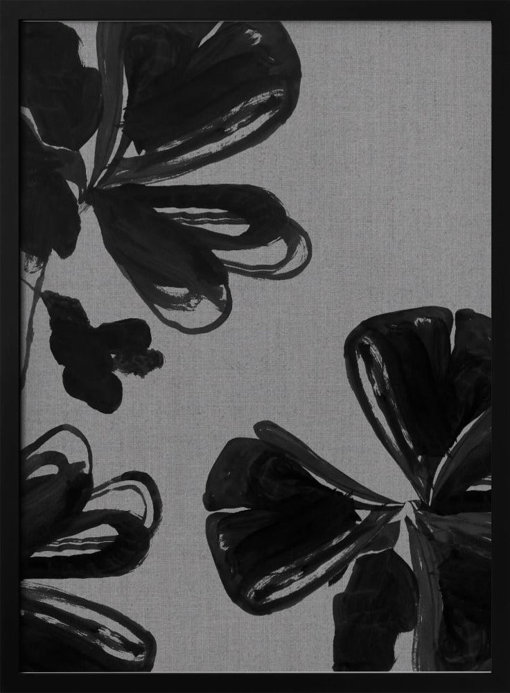 Black Floral 4 | Poster