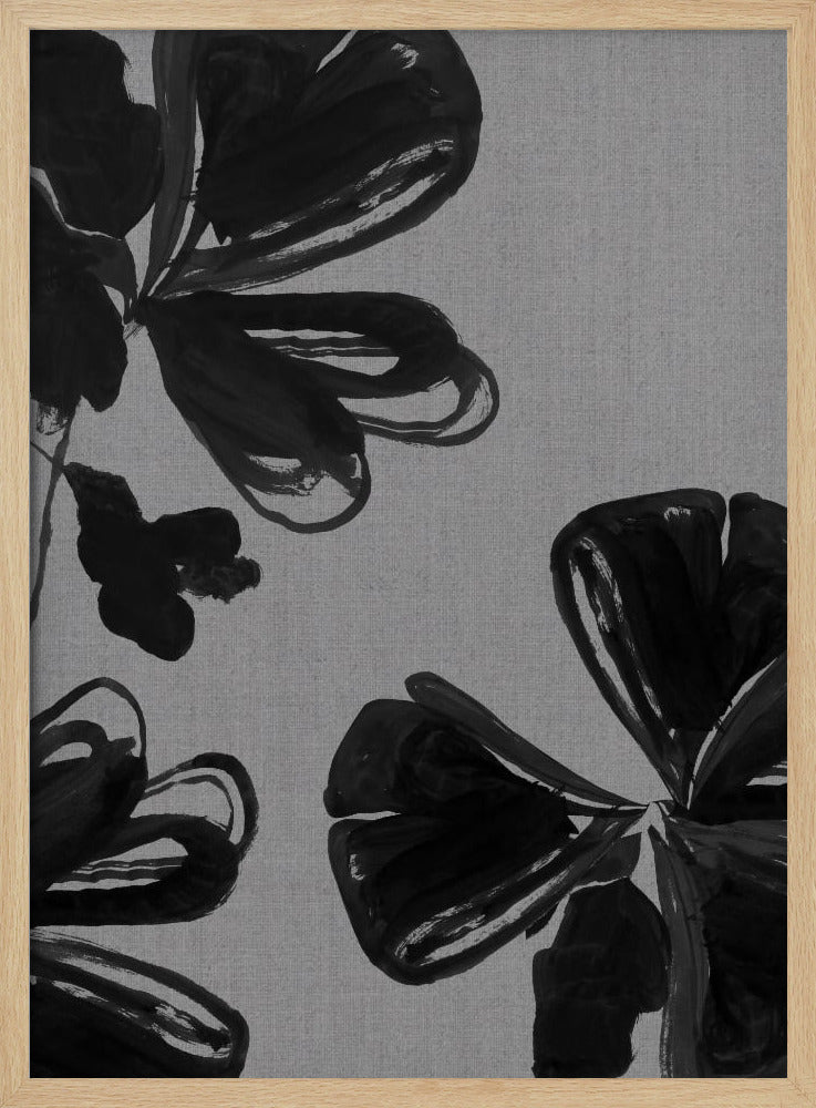 Black Floral 4 | Poster