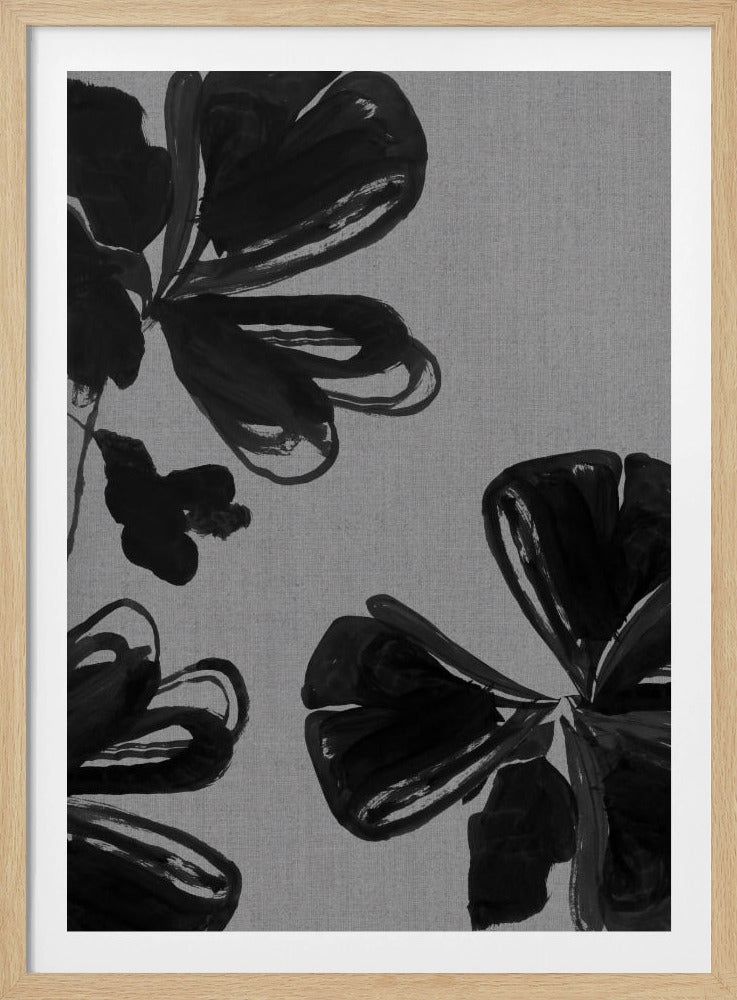 Black Floral 4 | Poster