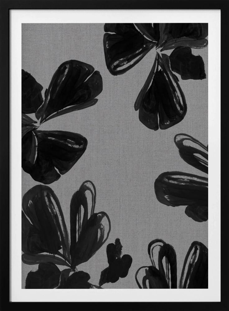 Black Floral 5 | Poster
