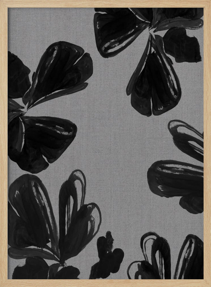 Black Floral 5 | Poster