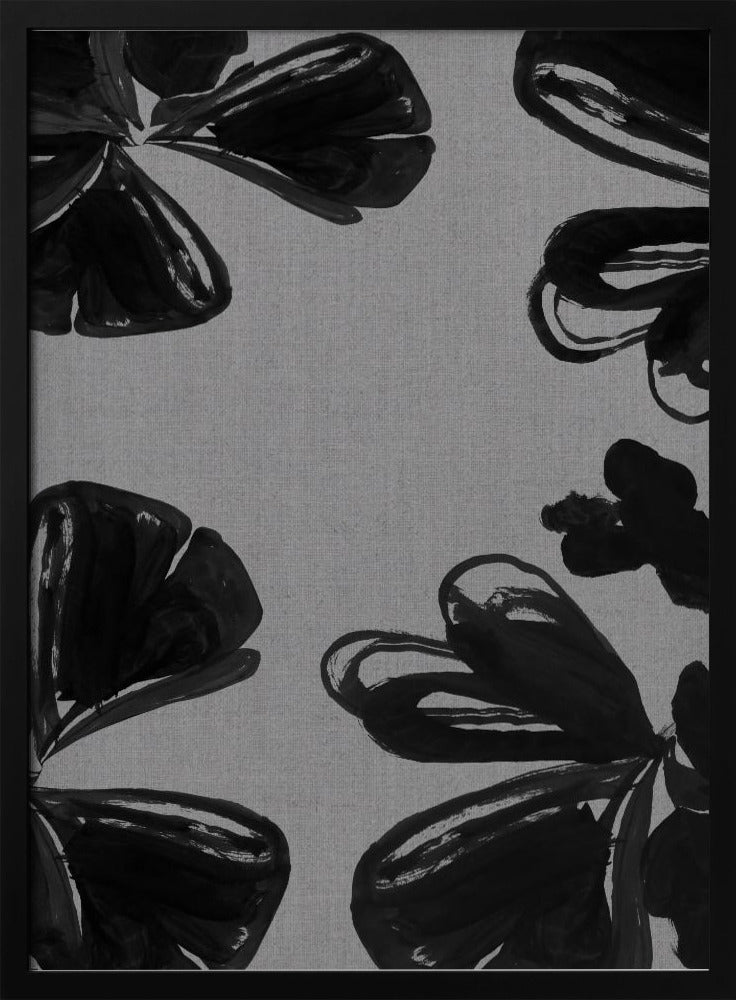 Black Floral 6 | Poster