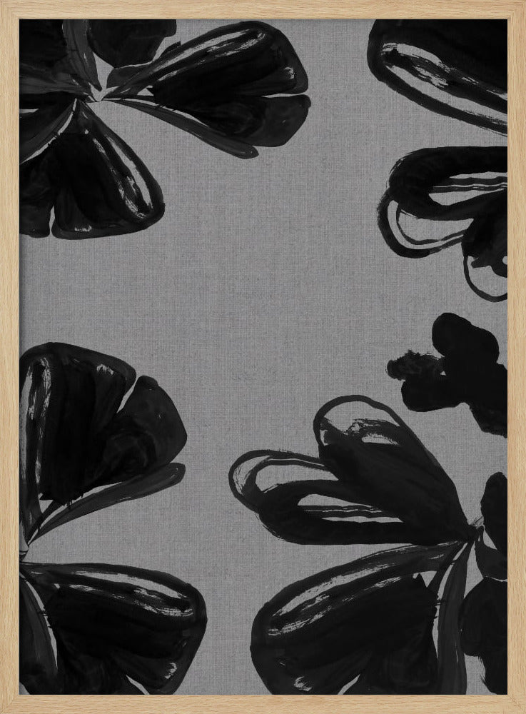 Black Floral 6 | Poster