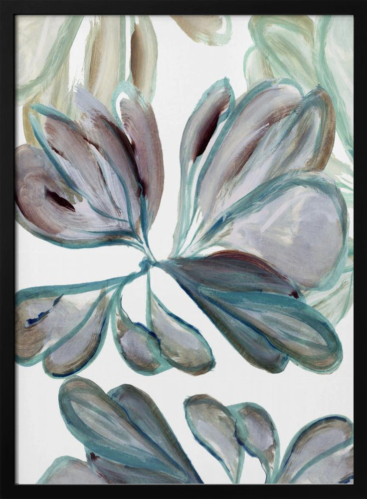 Aqua Floral 2 | Poster