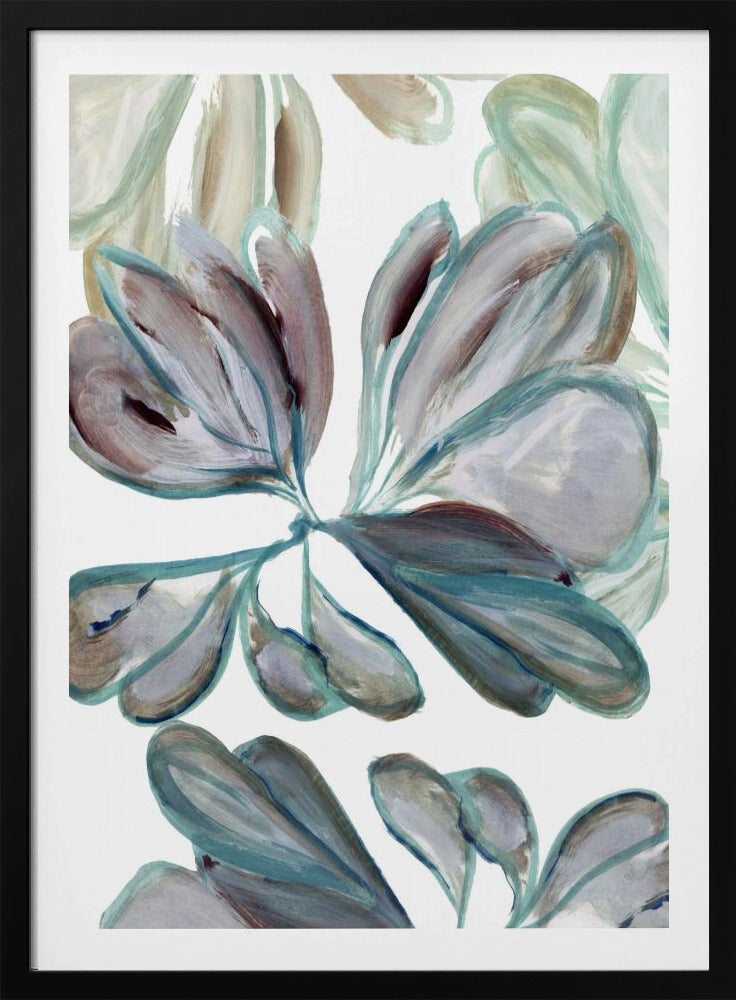 Aqua Floral 2 | Poster