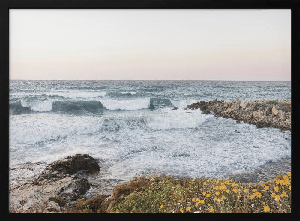 Seascape and poppies | Poster