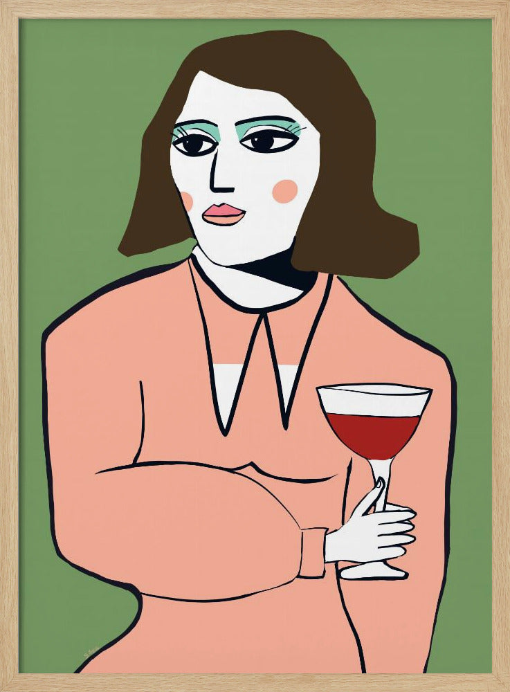Wine lady | Poster